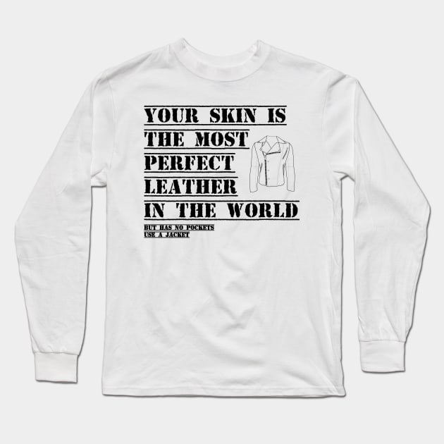 Skin Jacket Long Sleeve T-Shirt by grado